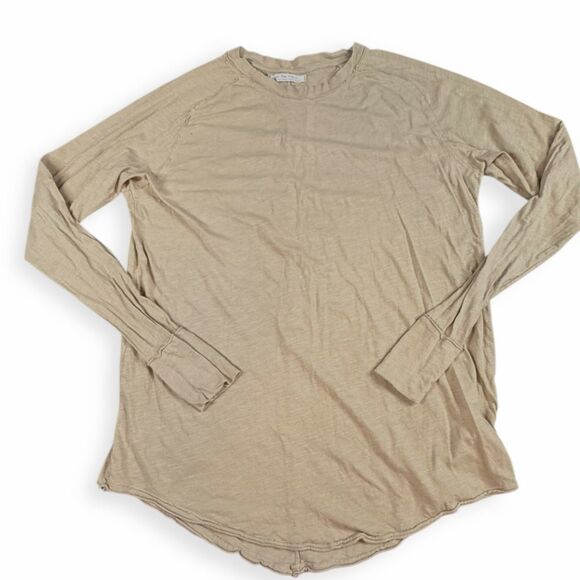 WE THE FREE Women’s Olive Green Long Sleeve Arden Tee Size Large - Picture 2 of 6